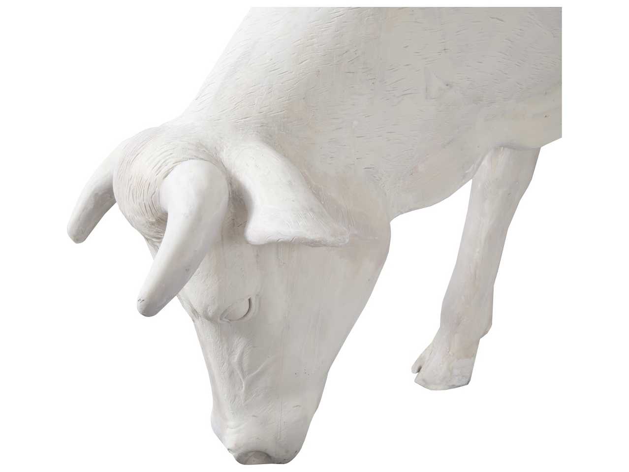 Phillips Collection Off White Life Size Cow Sculpture