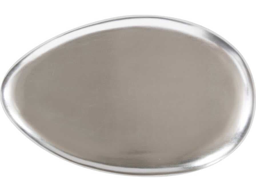 Phillips Collection Oval Resin Silver Leaf Coffee Table