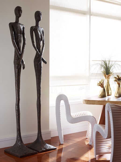 Phillips Collection Outdoor Bronze Skinny Male Sculpture