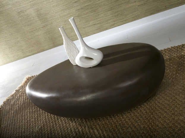 Phillips Collection River Stone Bronze Coffee Table