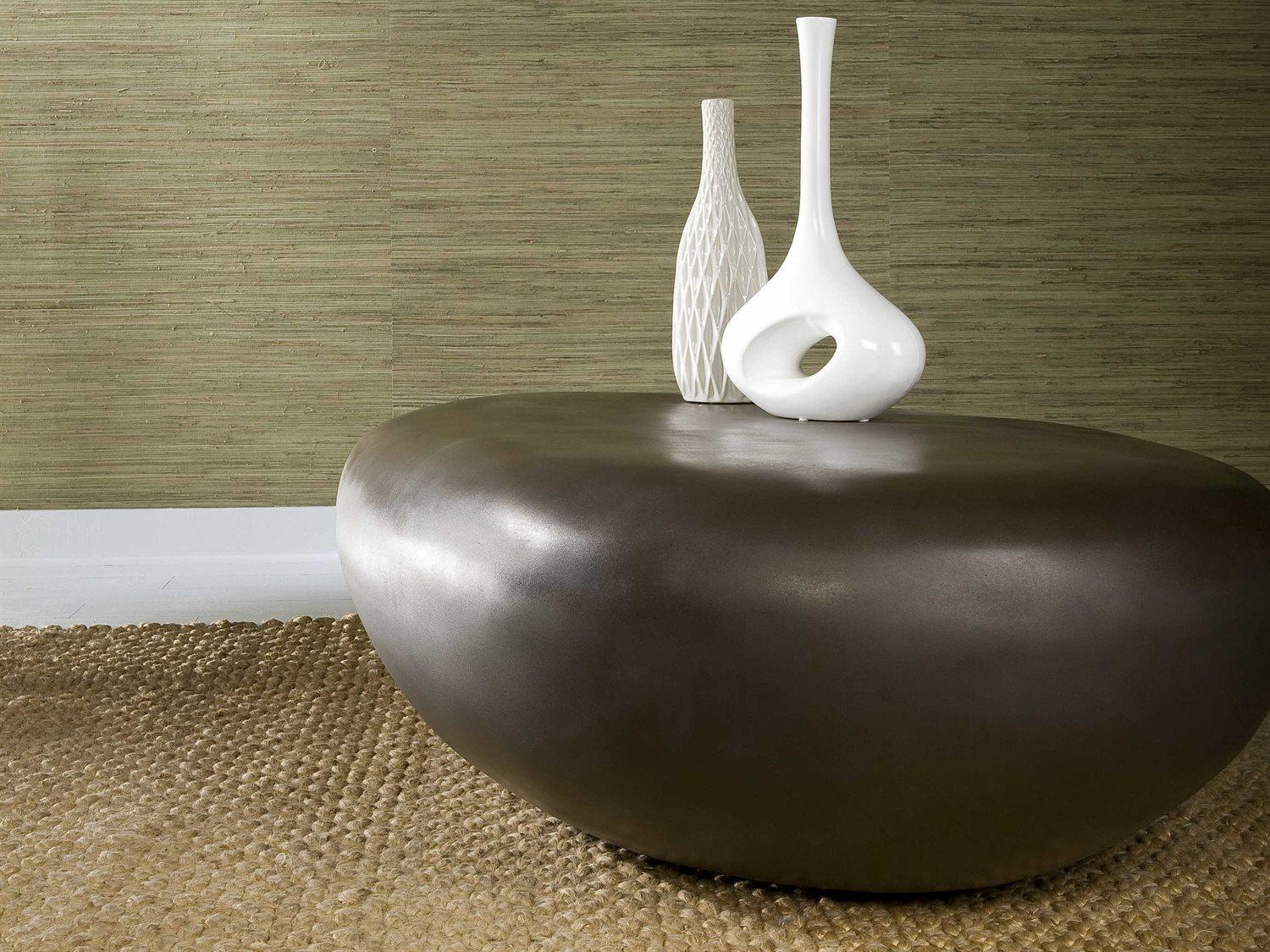 Phillips Collection River Stone Bronze Coffee Table