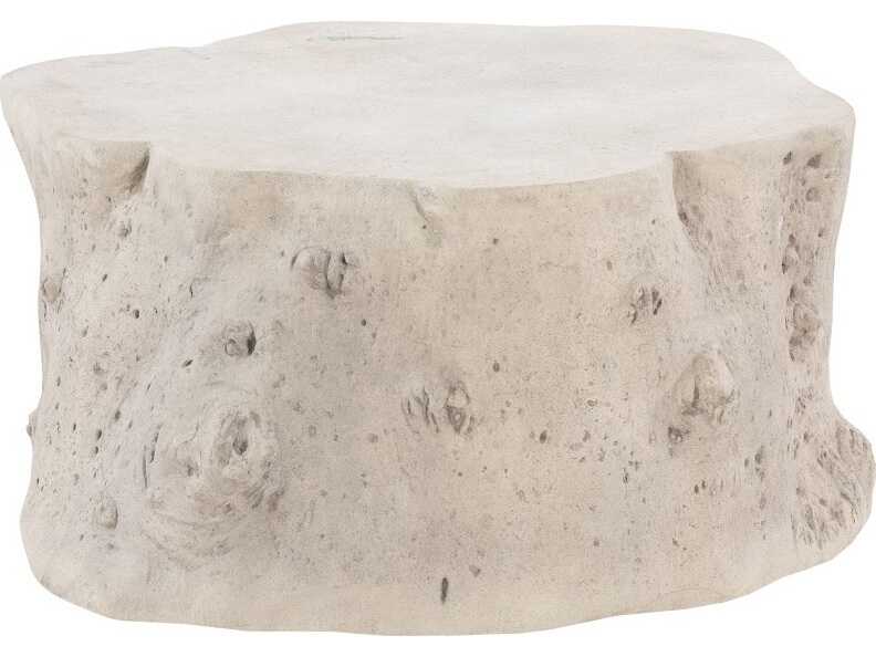 Phillips Collection Log Round Roman Stone Coffee Table