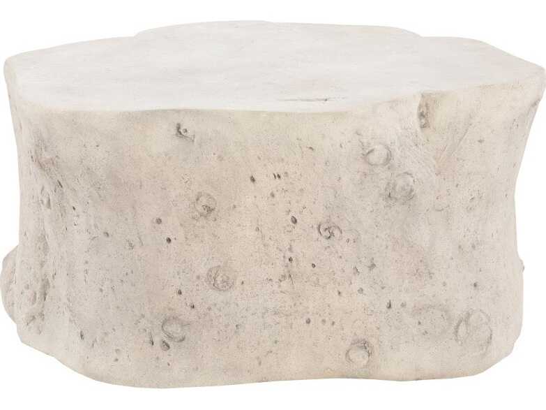 Phillips Collection Log Round Roman Stone Coffee Table