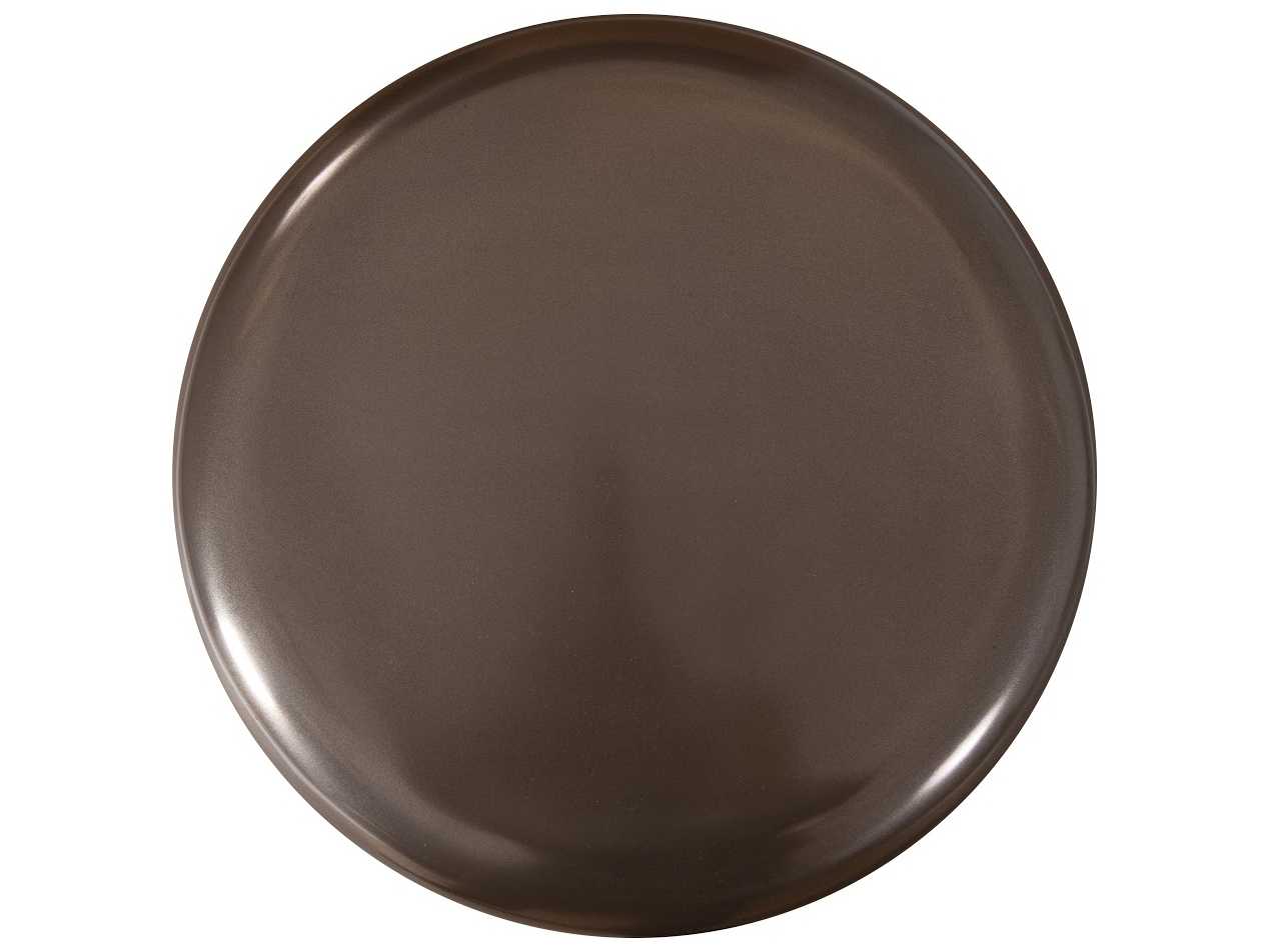 Phillips Collection Polished Bronze Accent Stool