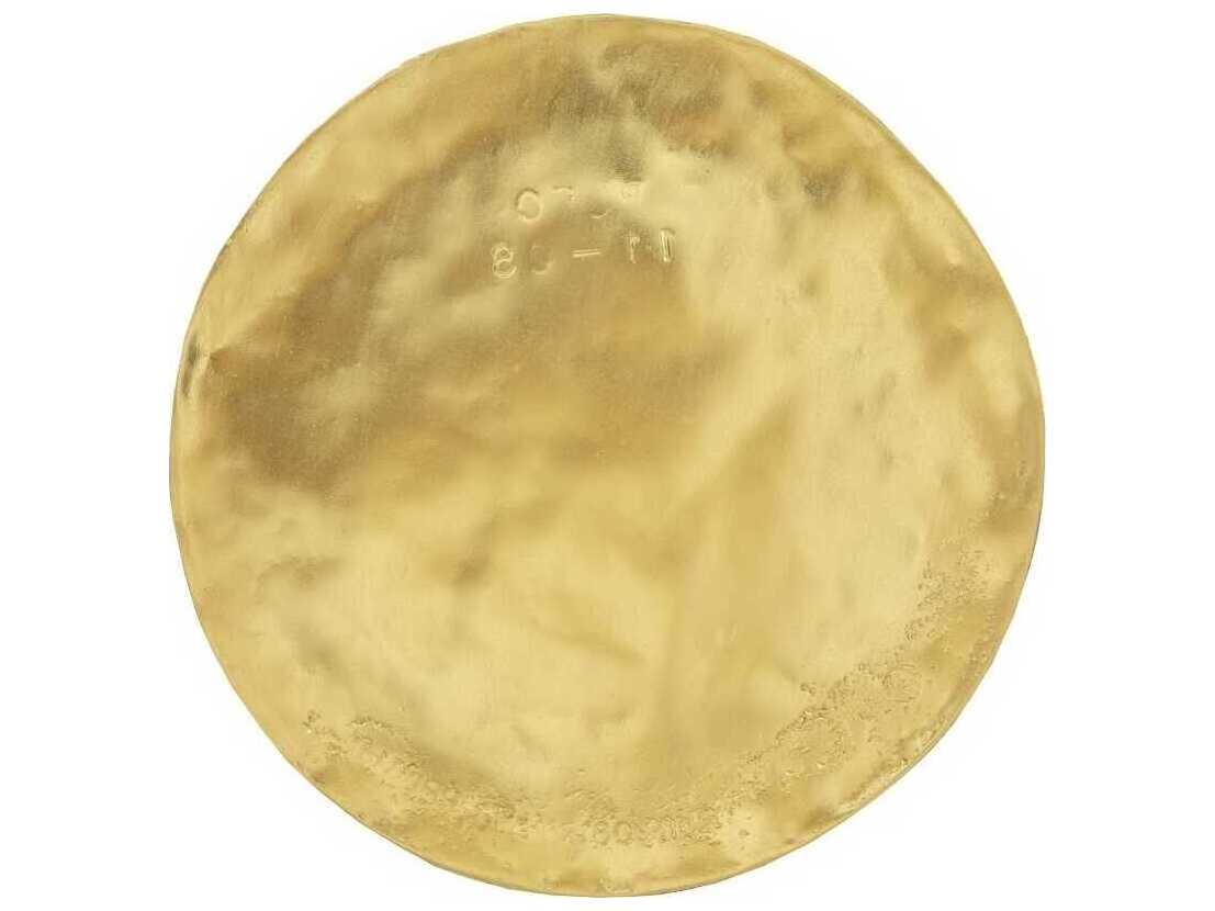 Phillips Collection Cast Oil Drum Wall Discs Gold Leaf 3D Wall Art Set of 4