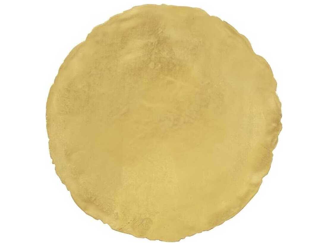 Phillips Collection Cast Oil Drum Wall Discs Gold Leaf 3D Wall Art Set of 4