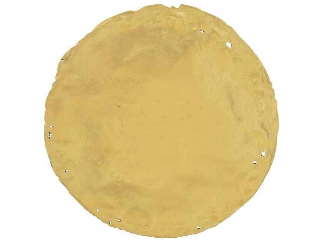 Phillips Collection Cast Oil Drum Wall Discs Gold Leaf 3D Wall Art Set of 4