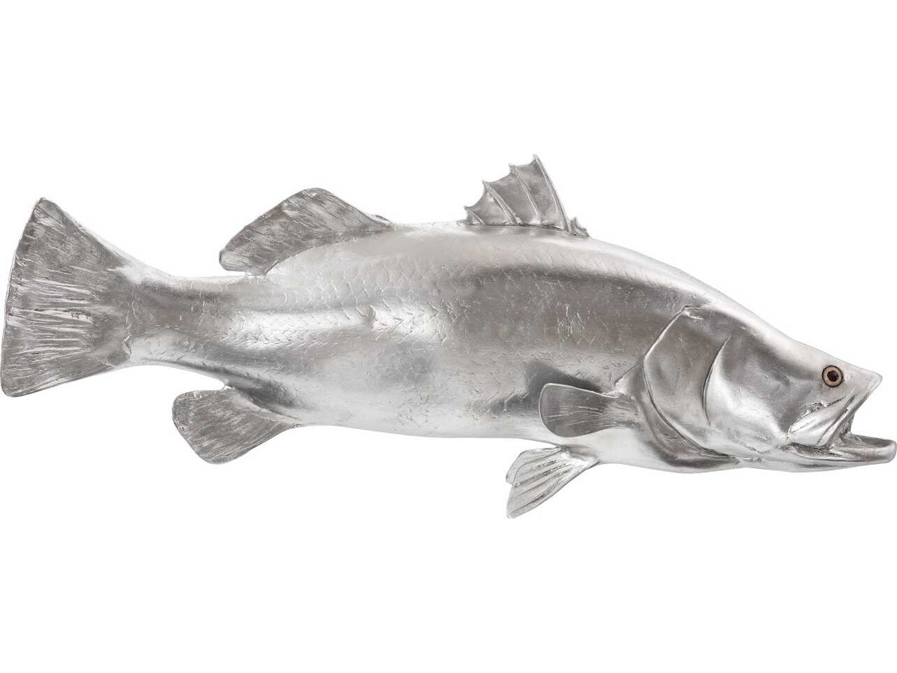 Phillips Collection Silver Leaf Barramundi Fish 3D Wall Art