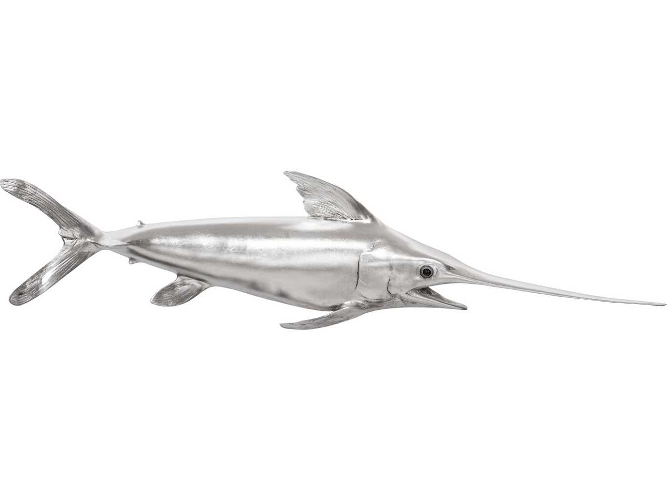 Phillips Collection Silver Leaf Broadbill Swordfish Fish 3D Wall Art