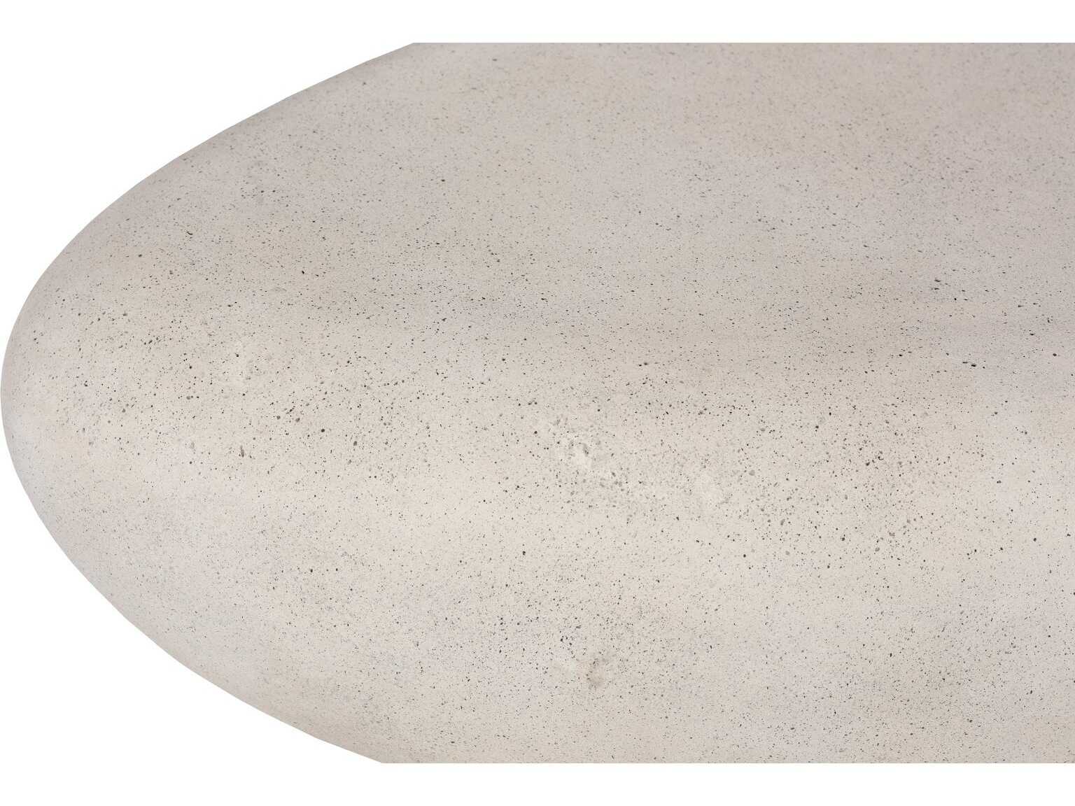 Phillips Collection River Stone Oval Roman Coffee Table