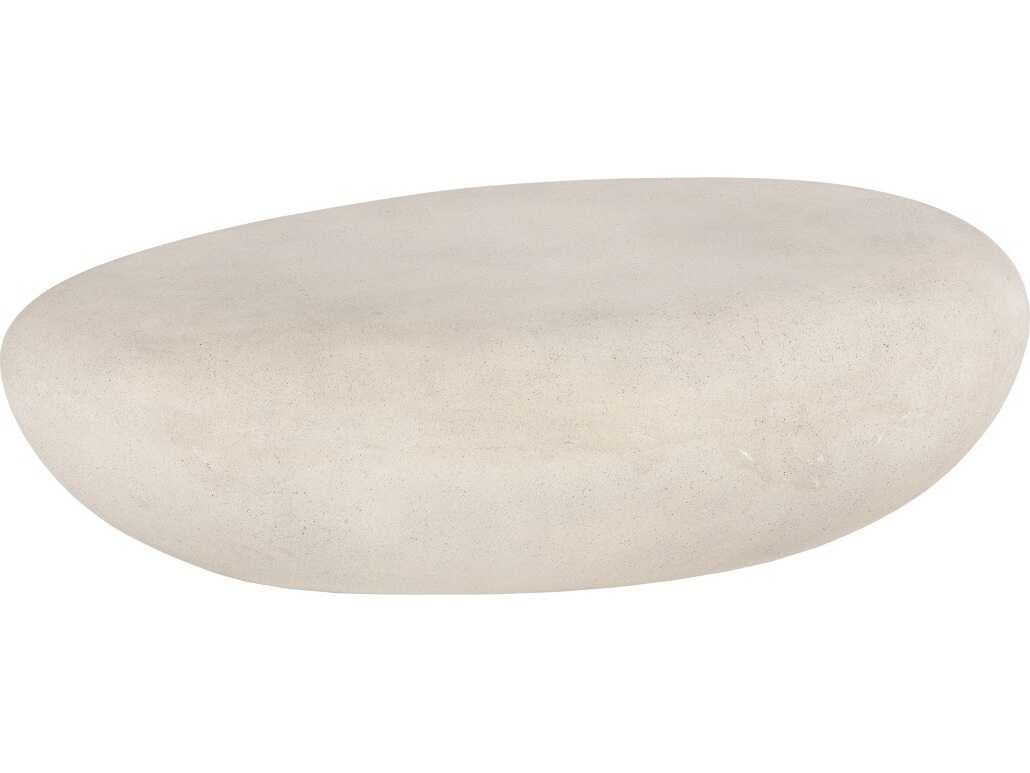 Phillips Collection River Stone Oval Roman Coffee Table