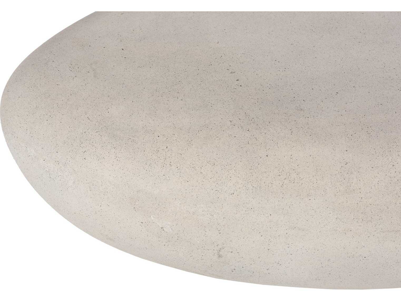 Phillips Collection River Stone Oval Roman Coffee Table