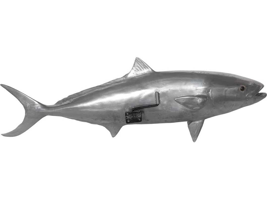 Phillips Collection Polished Aluminum Yellow Tailed King Fish 3D Wall Art