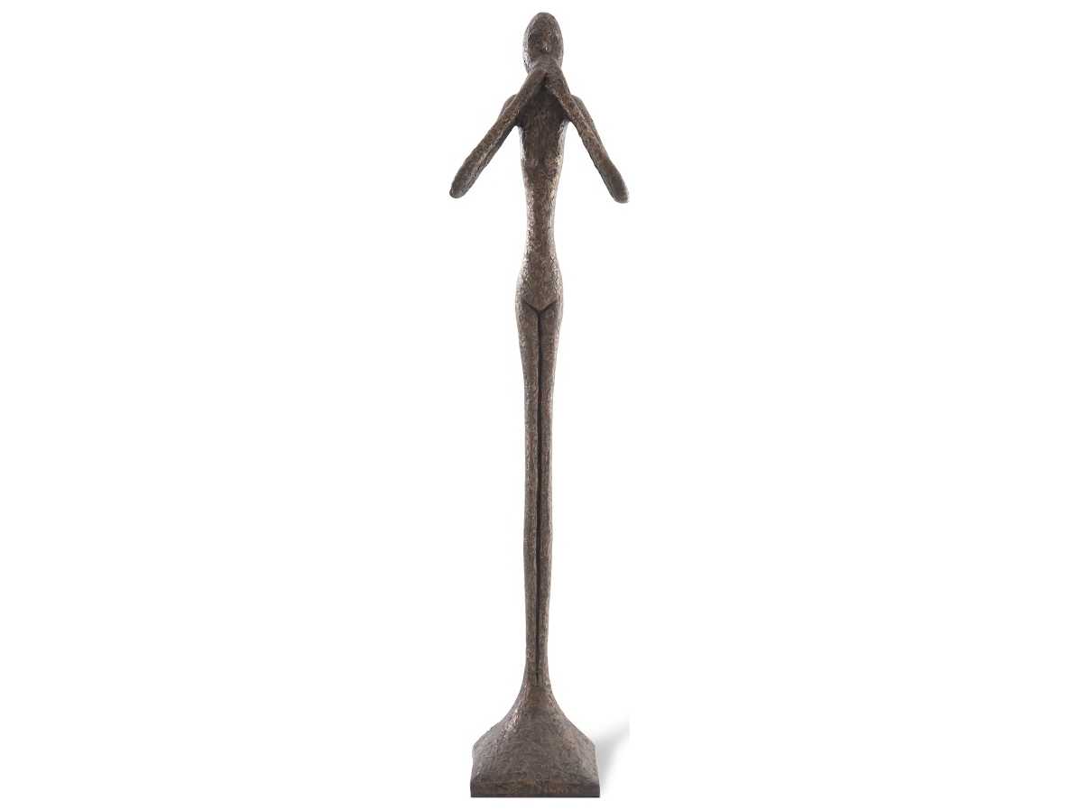 Phillips Collection Bronze Speak No Evil Slender Sculpture