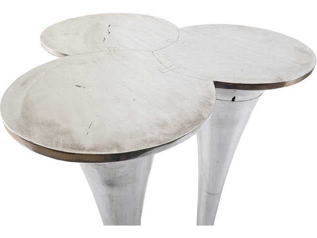 Phillips Collection Butterfly Silver Leaf Bar Table