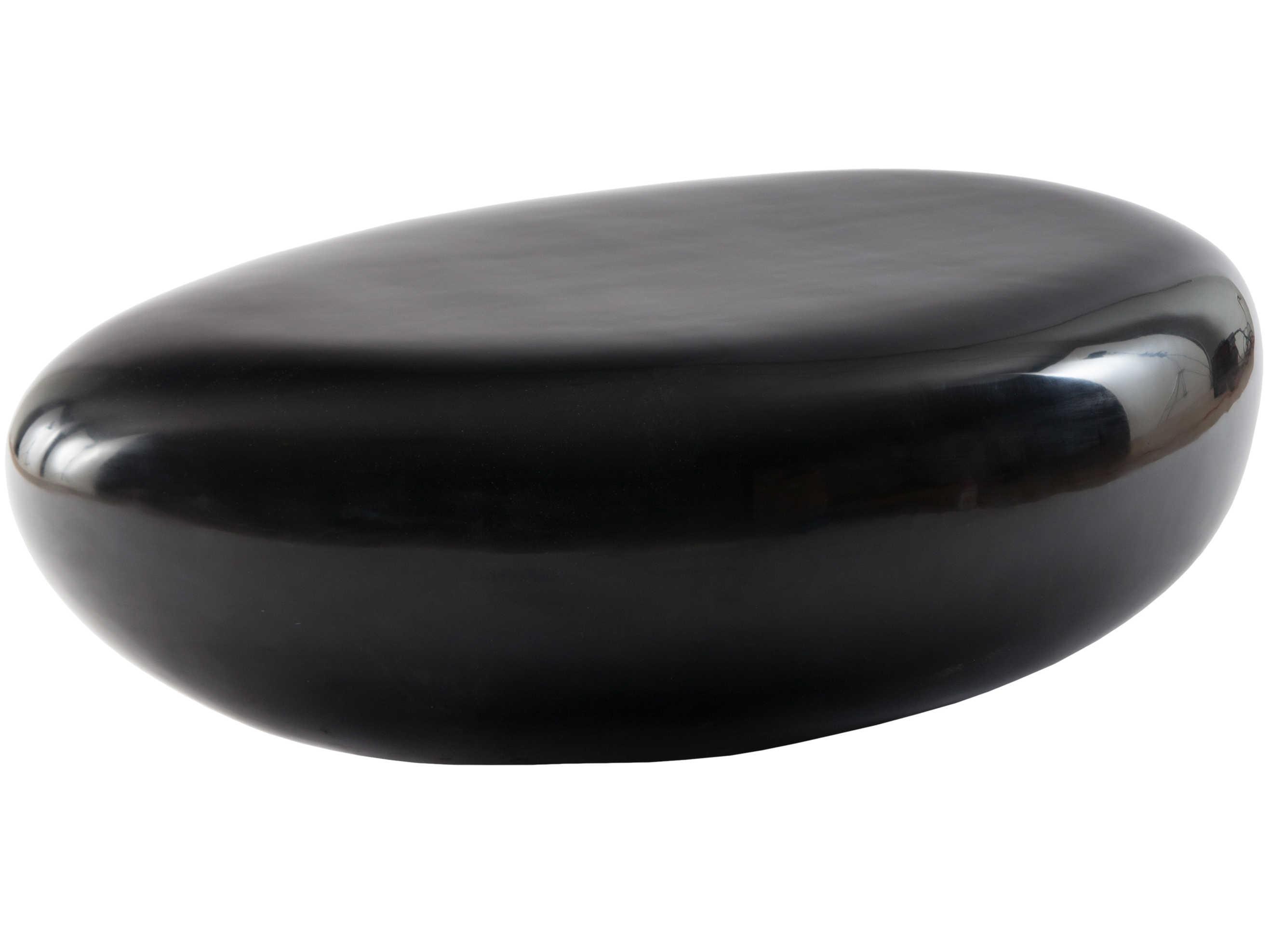 Phillips Collection River Stone Oval Gel Coat Coffee Table