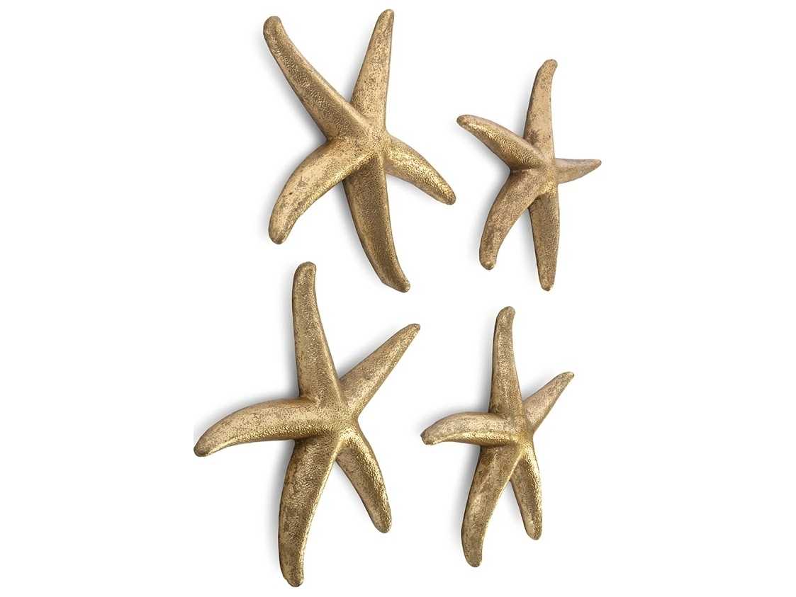 Phillips Collection Gold Leaf 10" Starfish 3D Wall Art