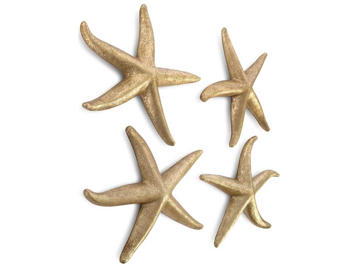 Phillips Collection Gold Leaf 14" Starfish 3D Wall Art