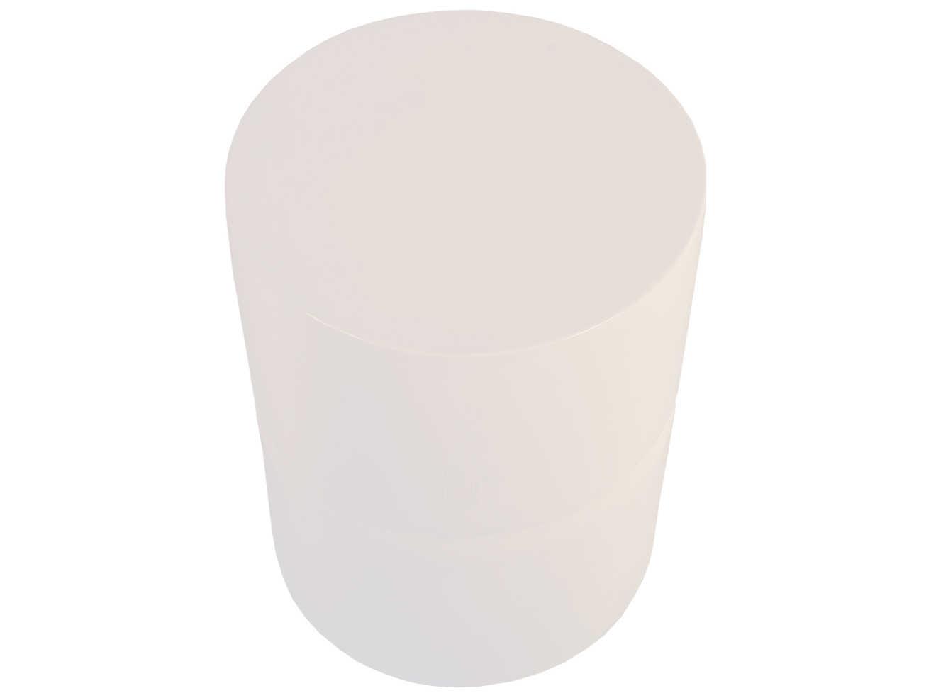 Phillips Collection Outdoor Gel Coat White Accent Stool