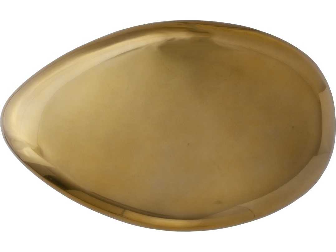 Phillips Collection Oval Liquid Gold Coffee Table