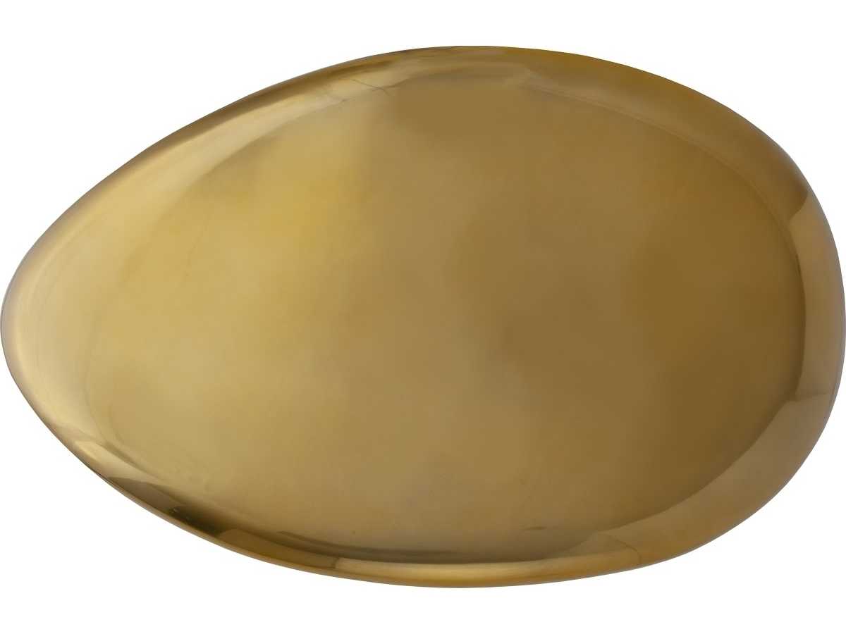 Phillips Collection Oval Liquid Gold Coffee Table