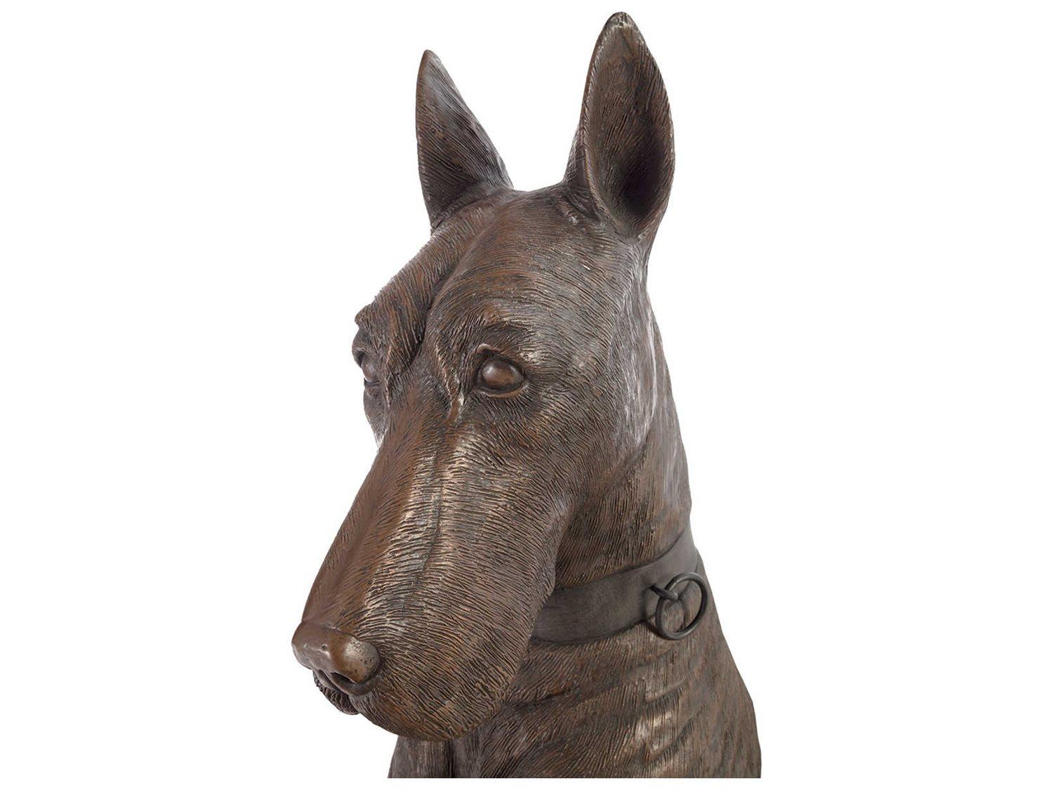 Phillips Collection Bronze Right Facing Great Dane Sculpture