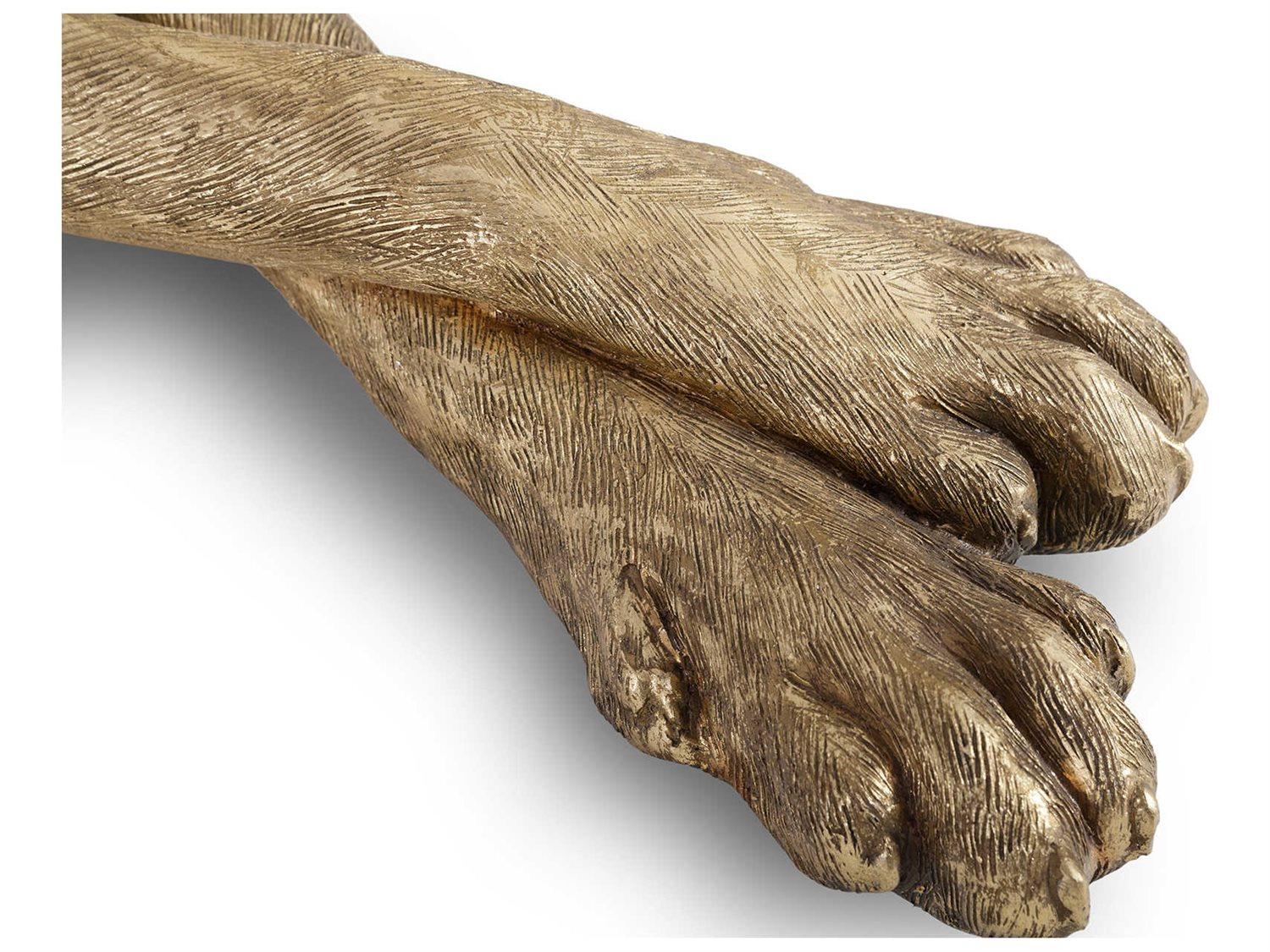 Phillips Collection Gold Leaf Left Facing Great Dane Sculpture