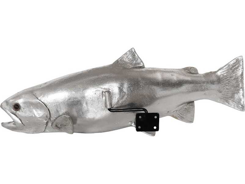 Phillips Collection Silver Leaf Rainbow Trout Fish 3D Wall Art