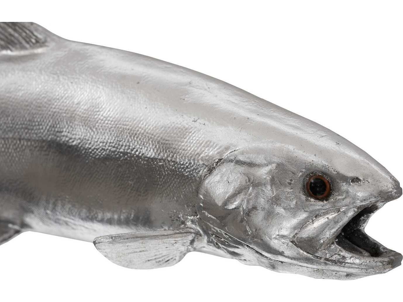 Phillips Collection Silver Leaf Rainbow Trout Fish 3D Wall Art