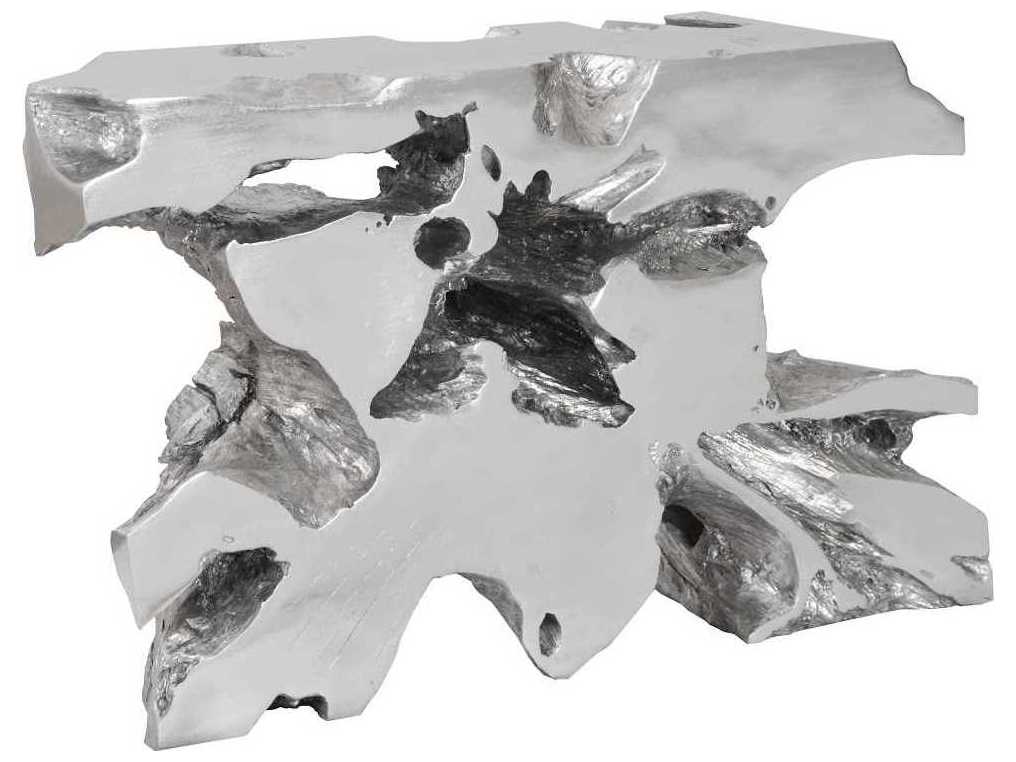 Phillips Collection Resin Silver Leaf Console Table