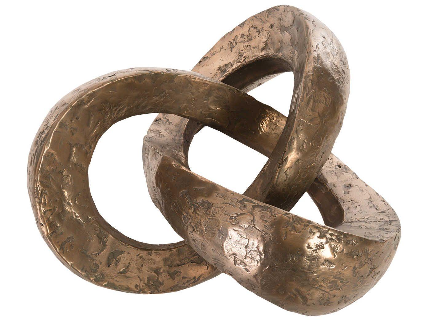 Phillips Collection Round Glass Bronze Coffee Table