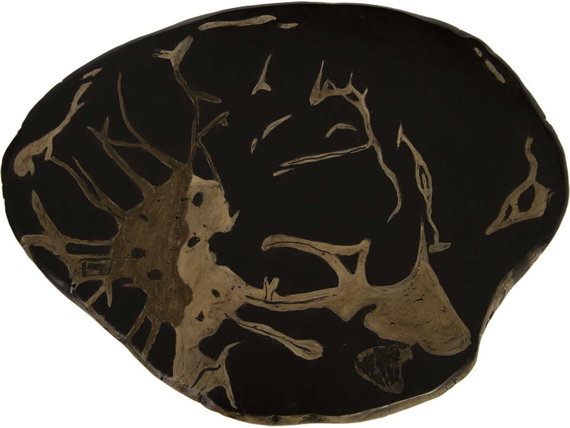 Phillips Collection Cast Naturals Natural Brown Accent Stool