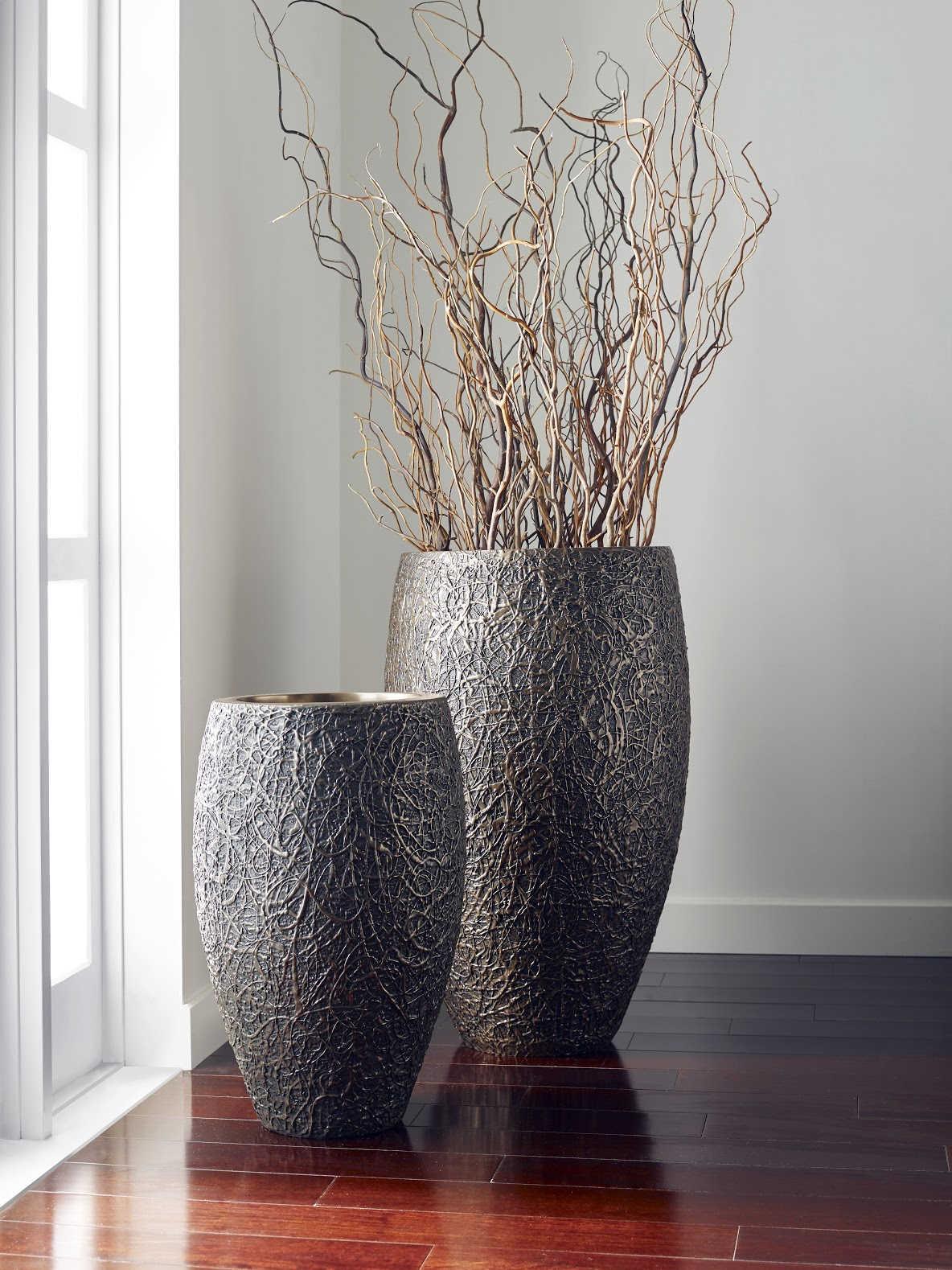 Phillips Collection Bronze 14" String Theory Planter