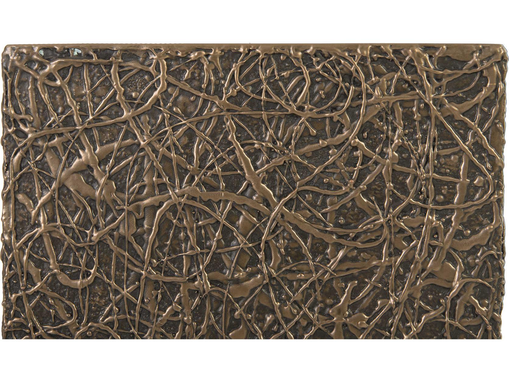 Phillips Collection String Square Polished Bronze End Table