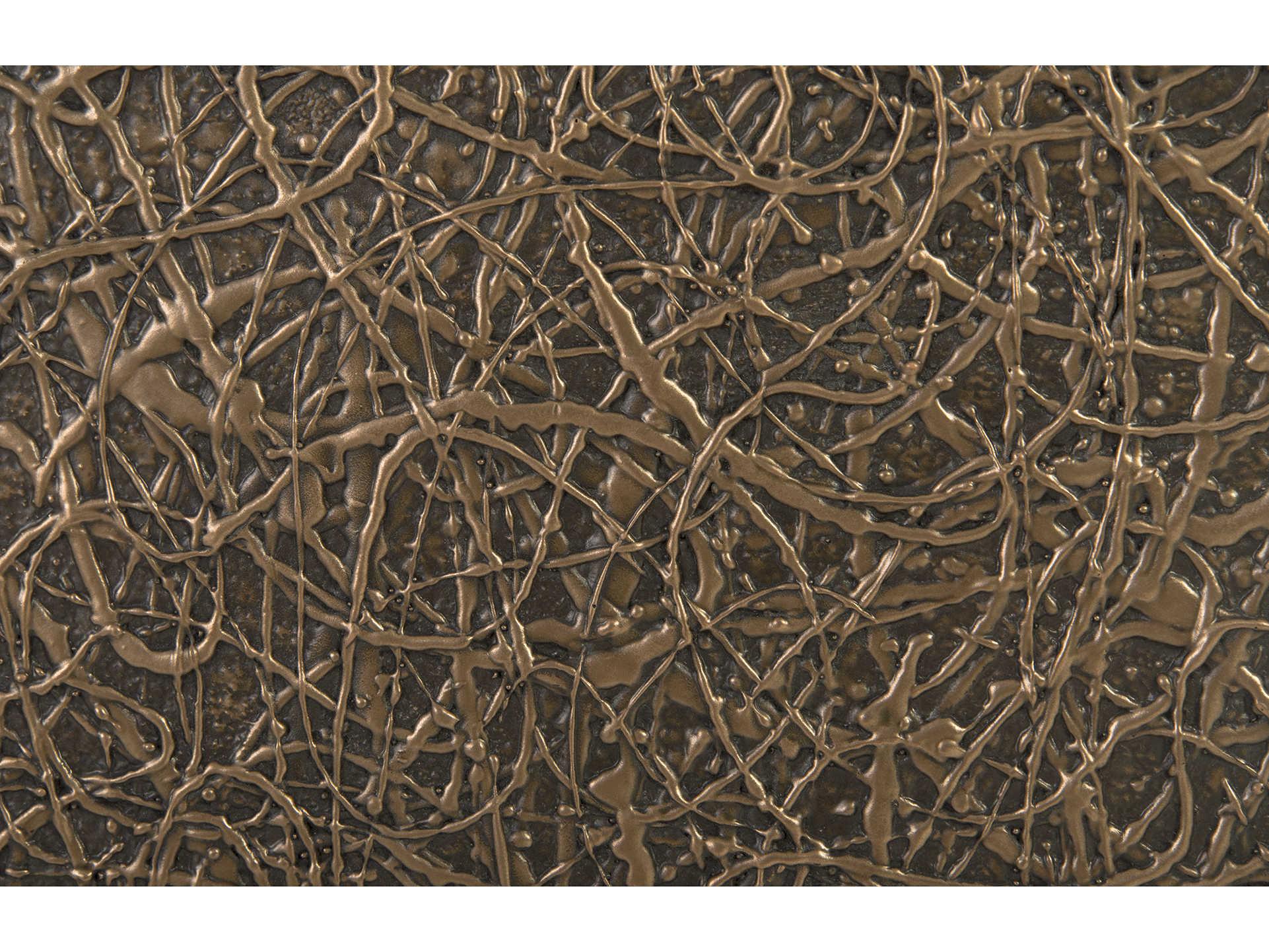 Phillips Collection String Square Polished Bronze End Table