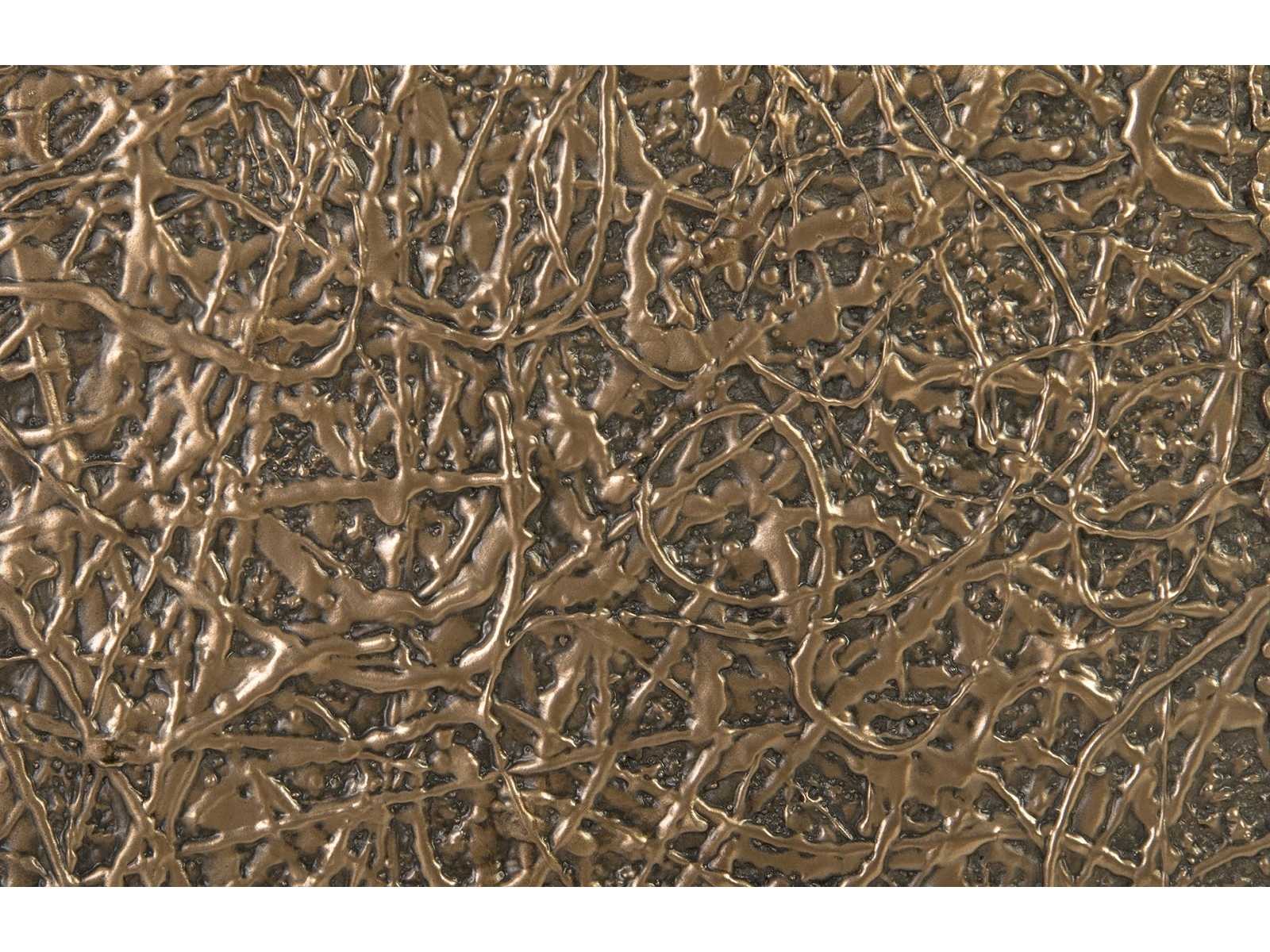 Phillips Collection Square Polished Bronze End Table