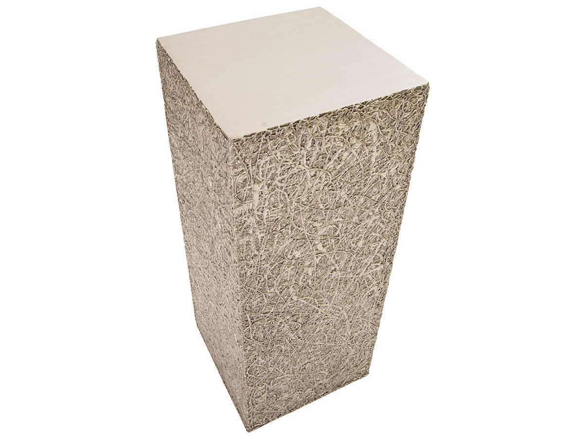Phillips Collection String Square Silver Leaf End Table