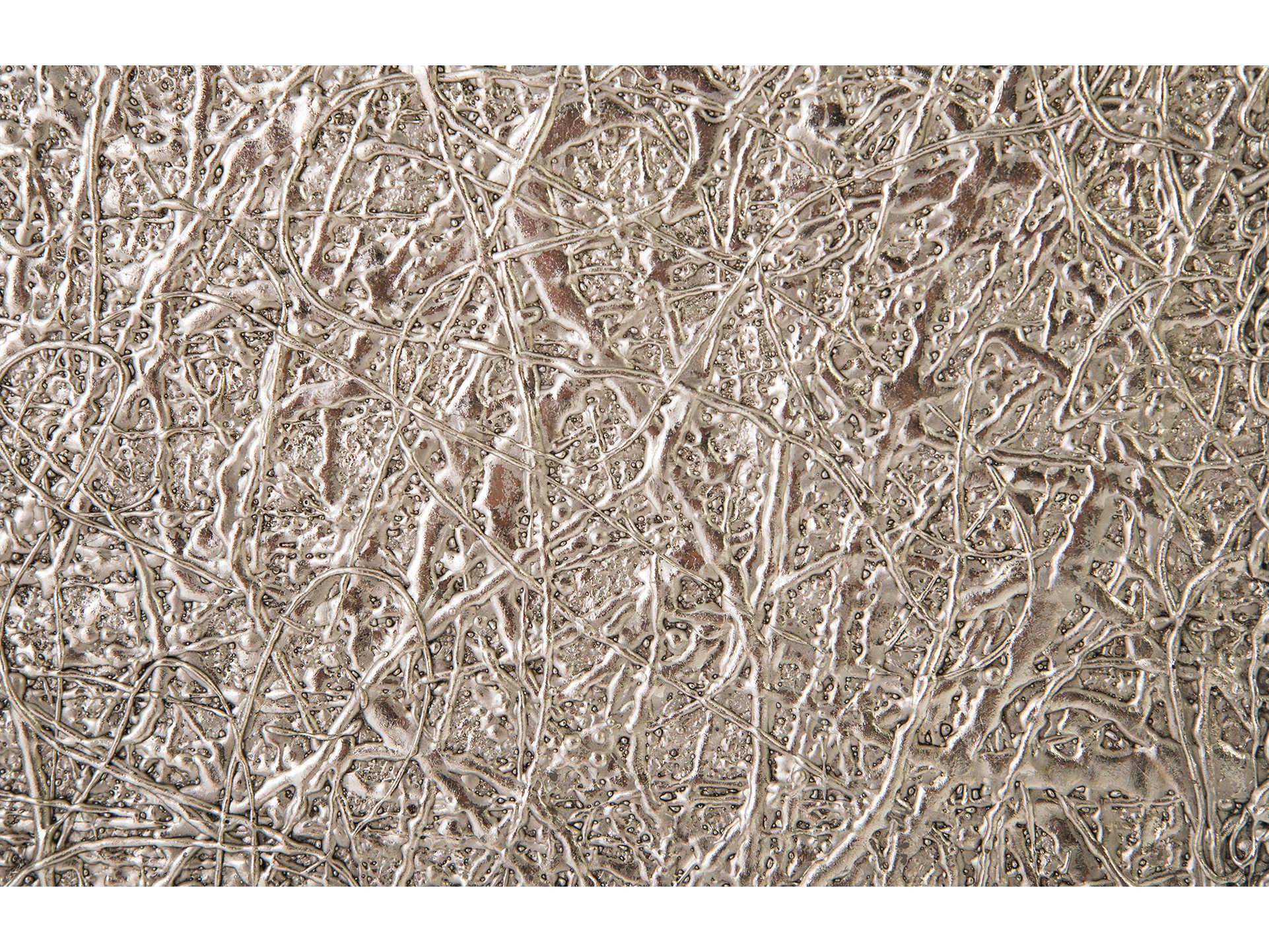 Phillips Collection String Square Silver Leaf End Table