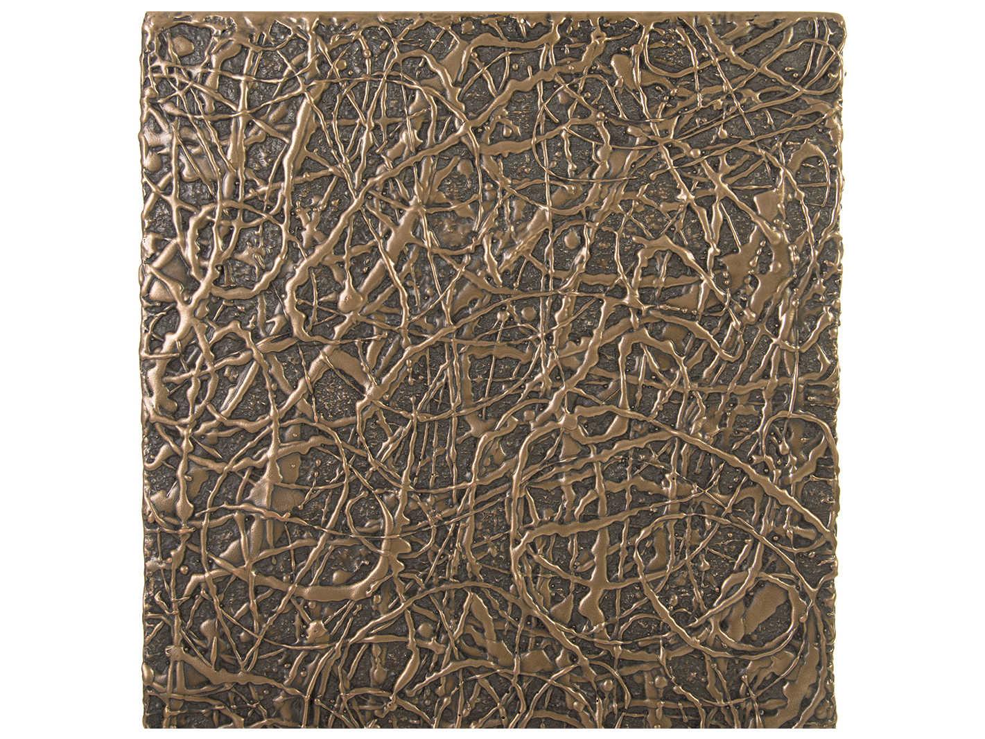 Phillips Collection String Square Polished Bronze End Table