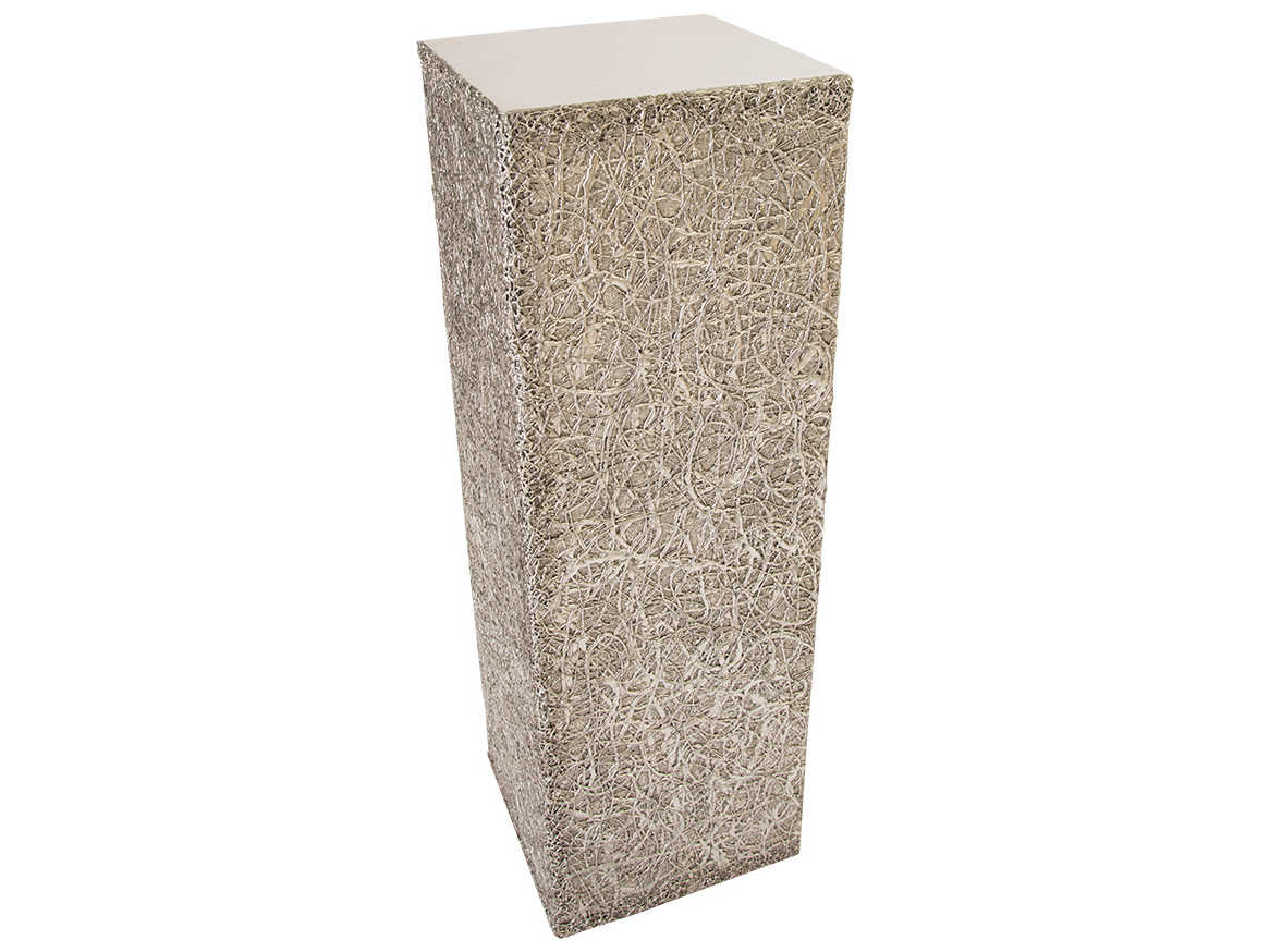Phillips Collection String Square Silver Leaf End Table