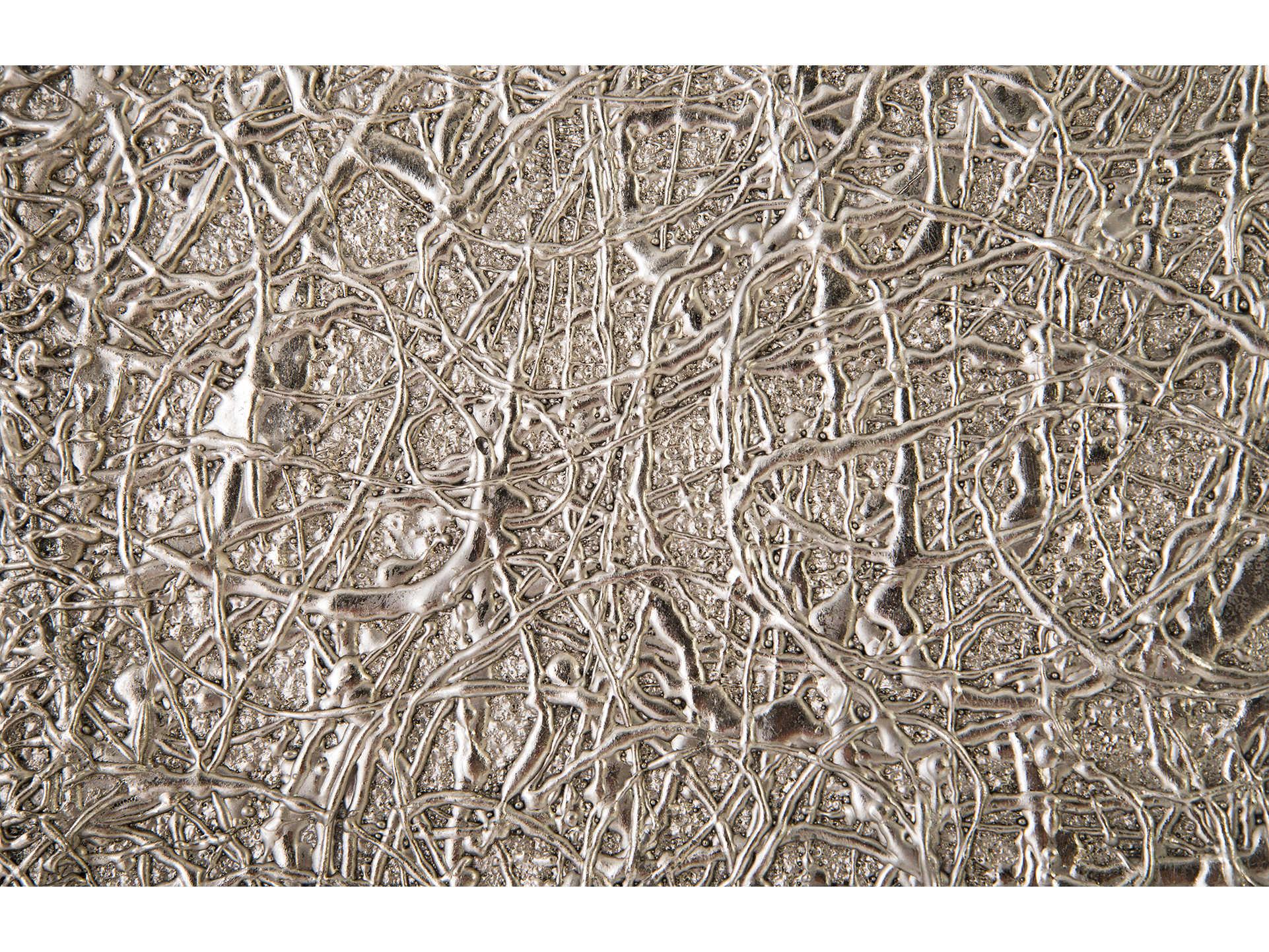 Phillips Collection String Square Silver Leaf End Table