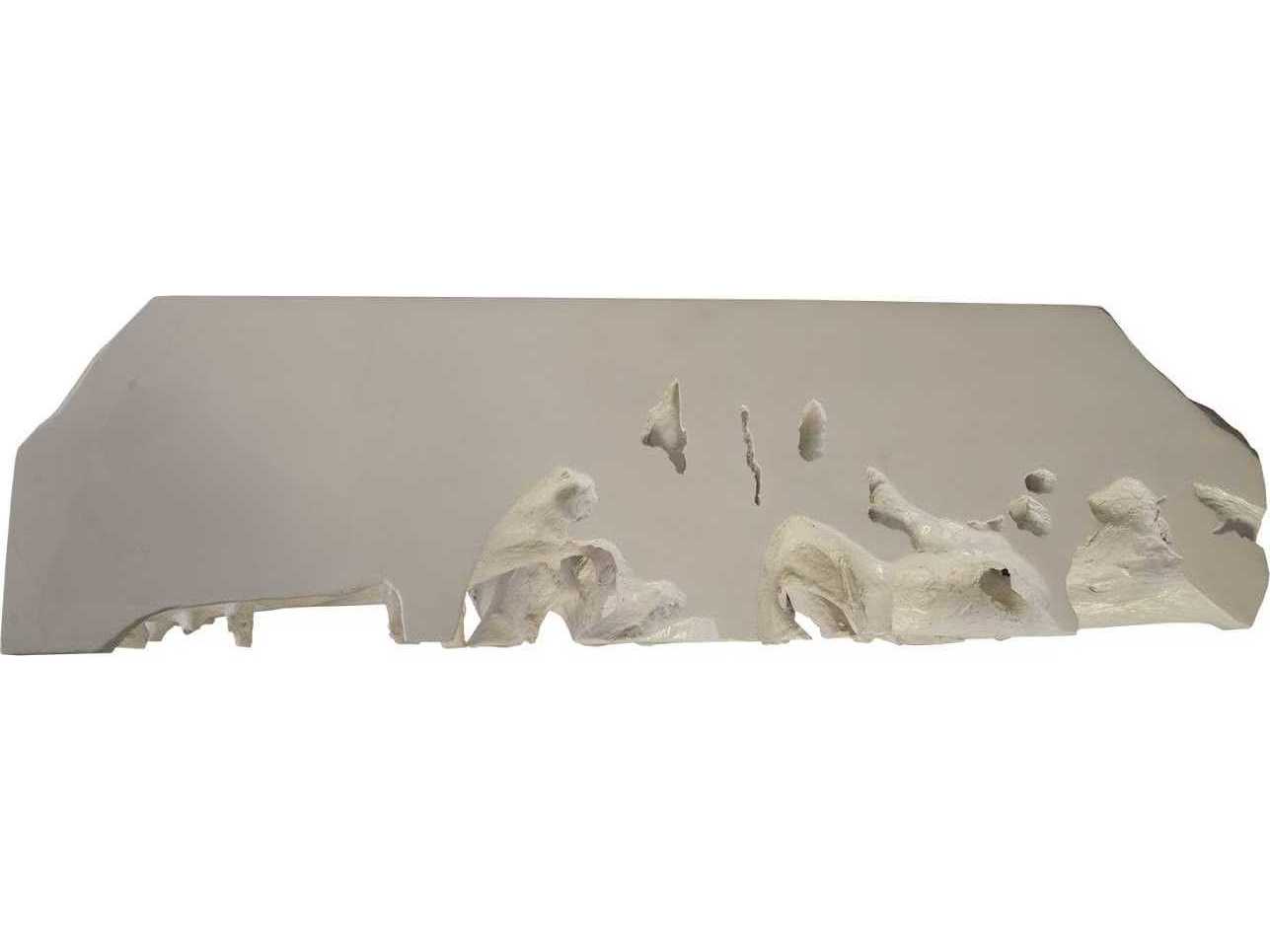 Phillips Collection Cast Naturals Rectangular Off White Console Table