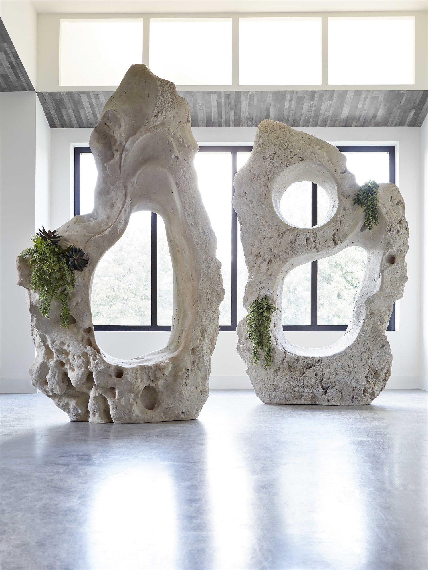 Phillips Collection Beige Organic Stone Sculpture