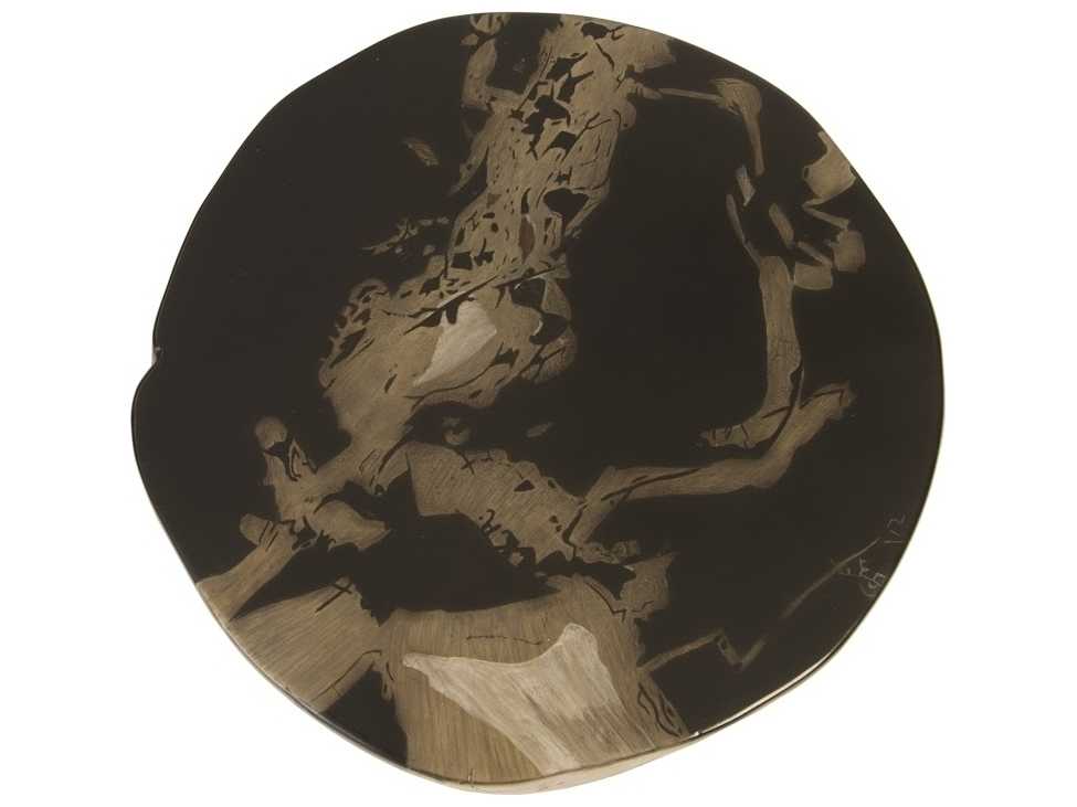 Phillips Collection Brown Accent Stool