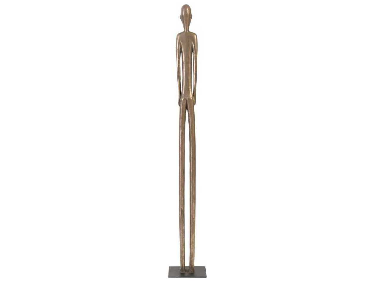 Phillips Collection Polished Bronze 57" High Sculpture