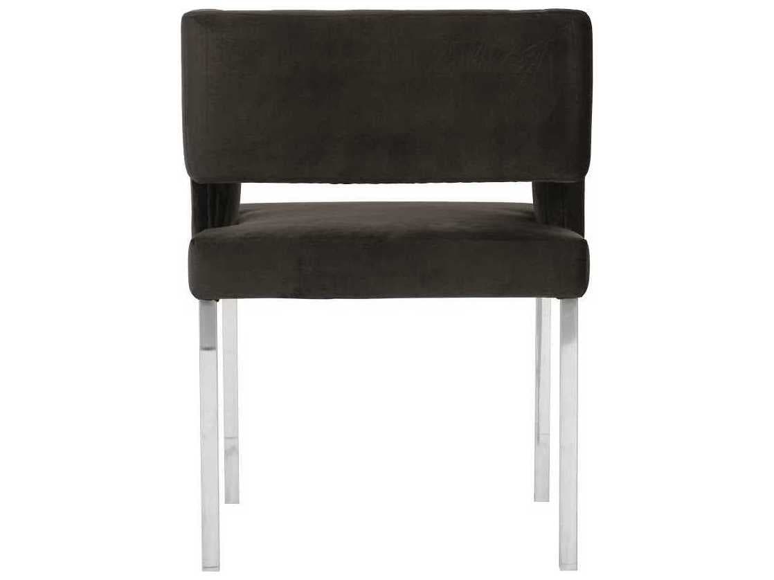 Phillips Collection Black Upholstered Side Dining Chair