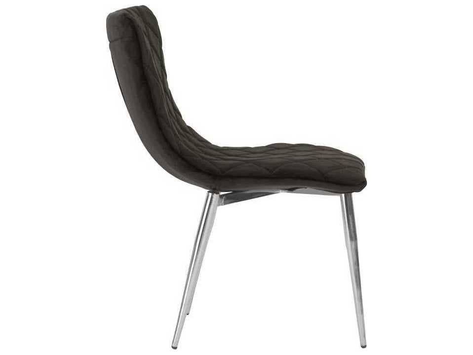 Phillips Collection Black Upholstered Side Dining Chair