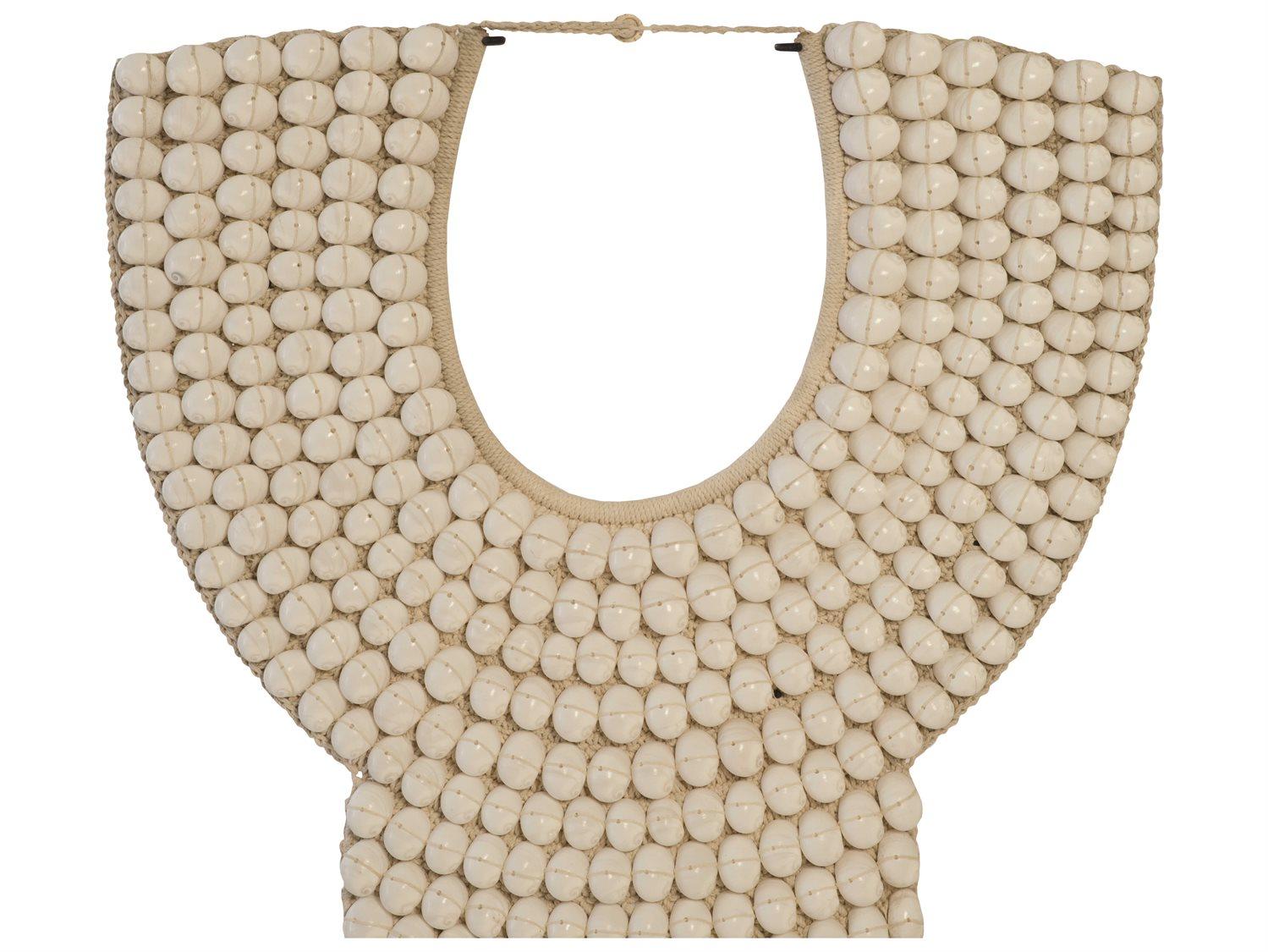 Phillips Collection Beige / Black Giant Shell Necklace Sculpture