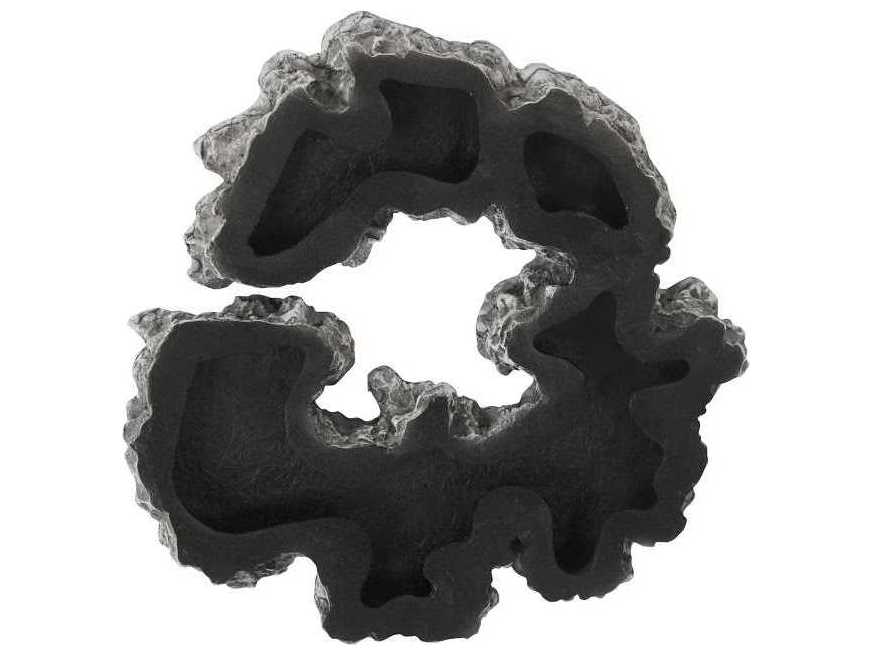 Phillips Collection Silver 17" Lava Slice Metal Wall Art