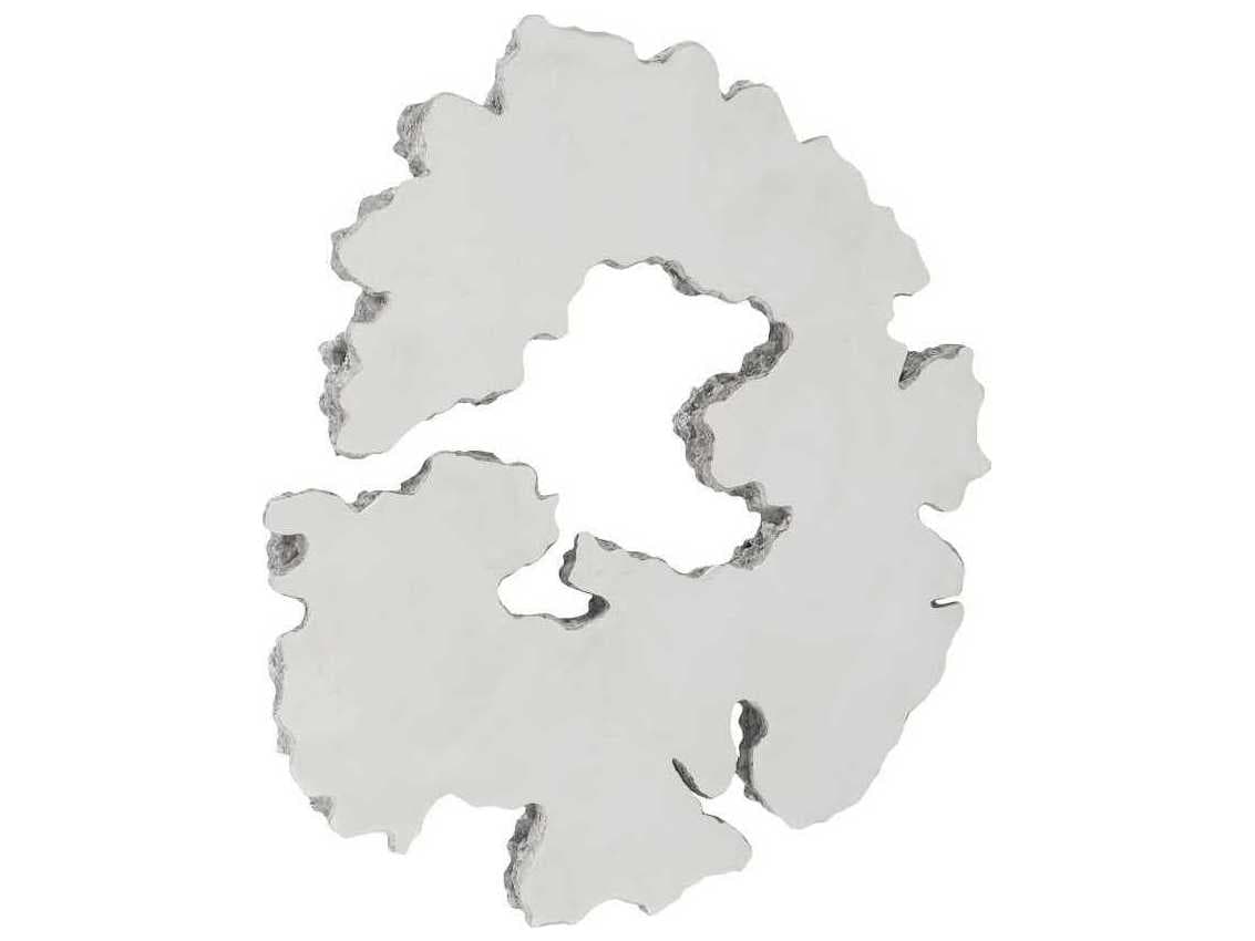 Phillips Collection Silver 24" Lava Slice Metal Wall Art
